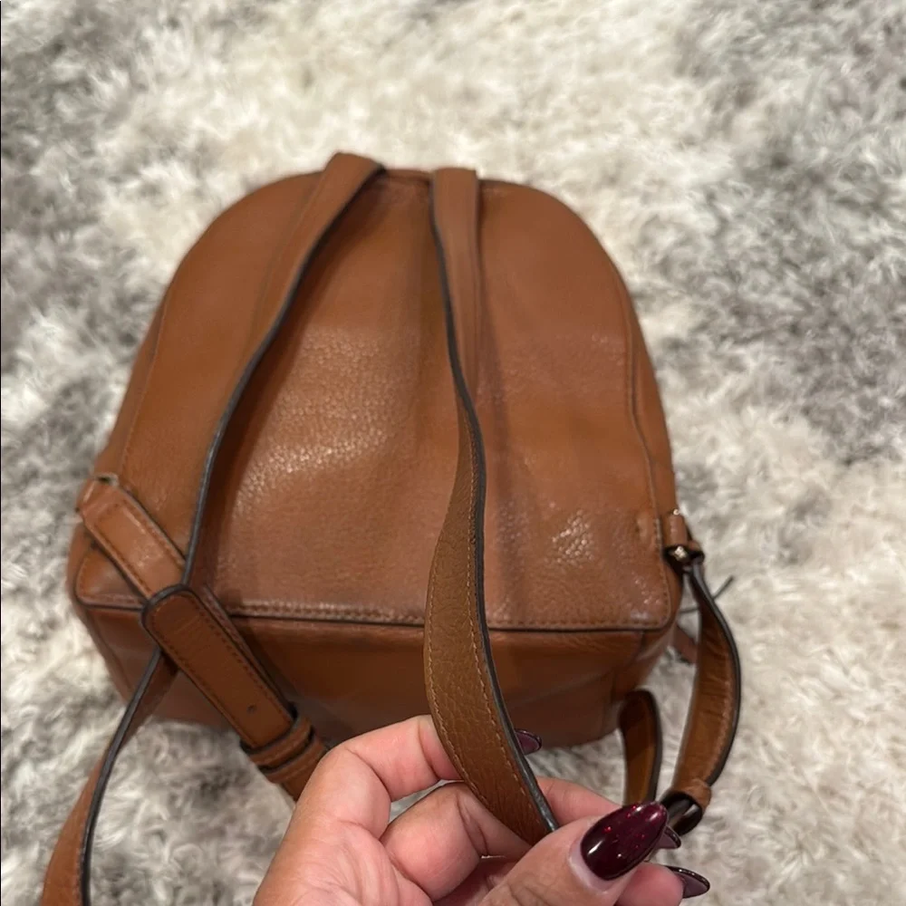 Kate Spade Cognac Leather Mini Backpack - Picture 11 of 16